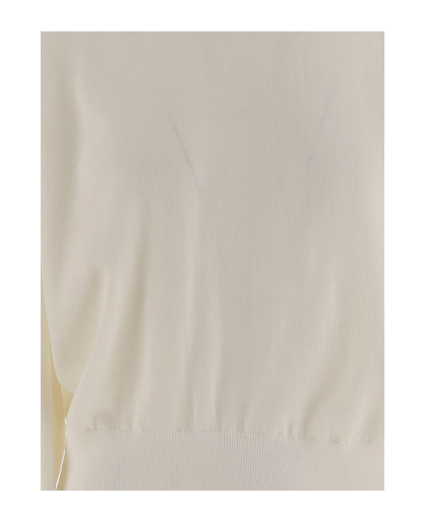 Merino Wool Sweater With Logo Embroidery - 3
