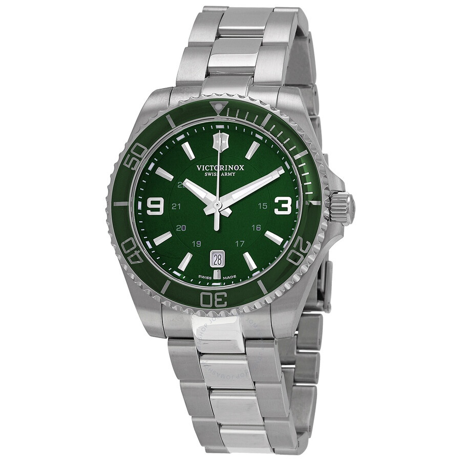 Victorinox - Open Box - Victorinox Maverick Quartz Green Dial Men's Watch 241934 - 1