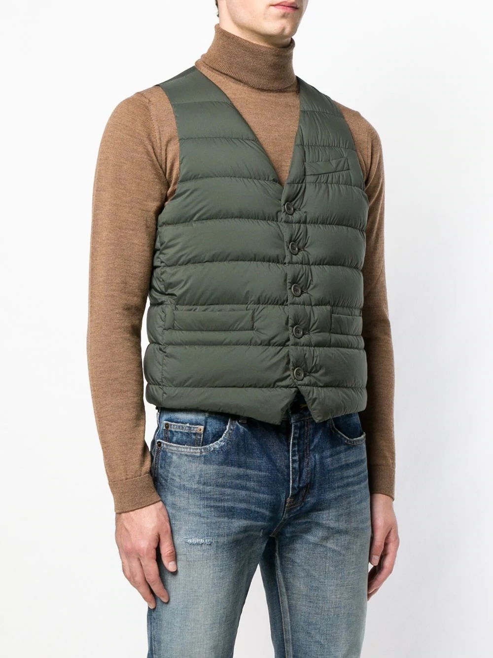 padded fitted gilet - 3