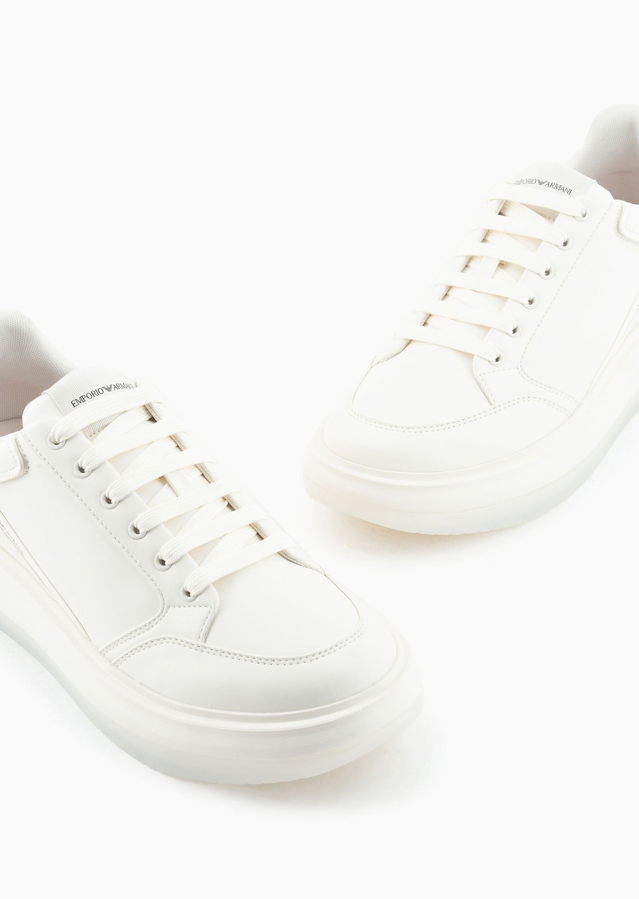 Leather sneakers with side logo - 5