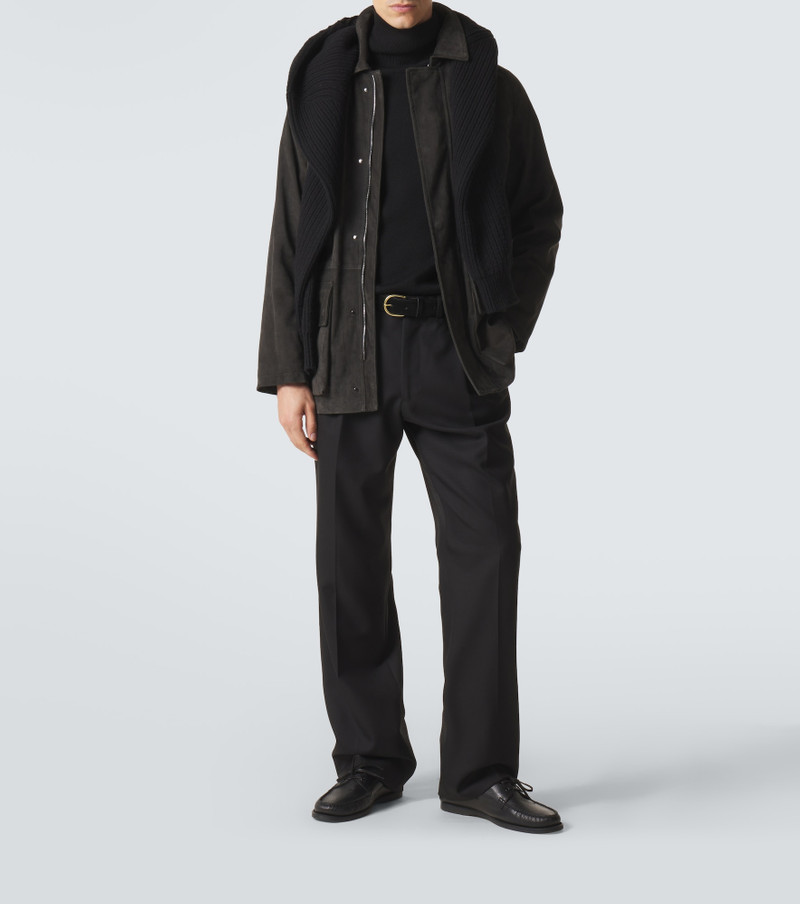SAMAN AMEL City suede jacket outlook