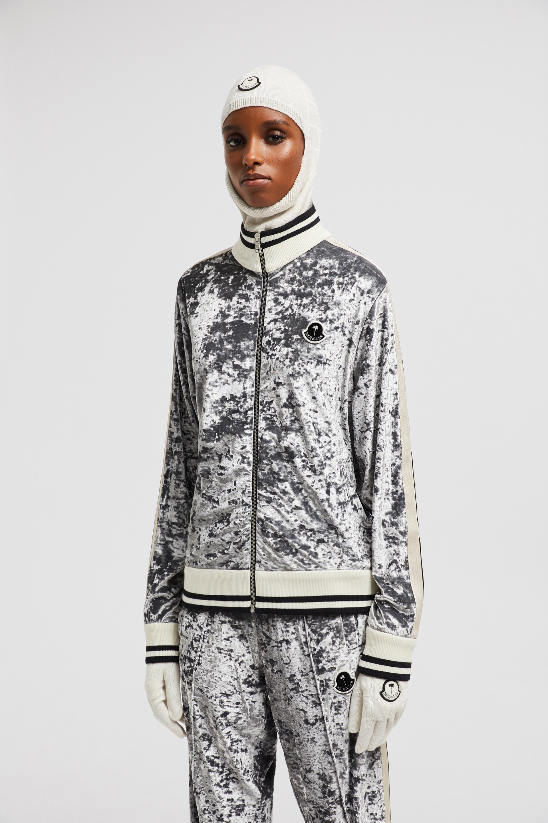 Moncler x Palm Angels Chenille Zip-Up Sweashirt - 2
