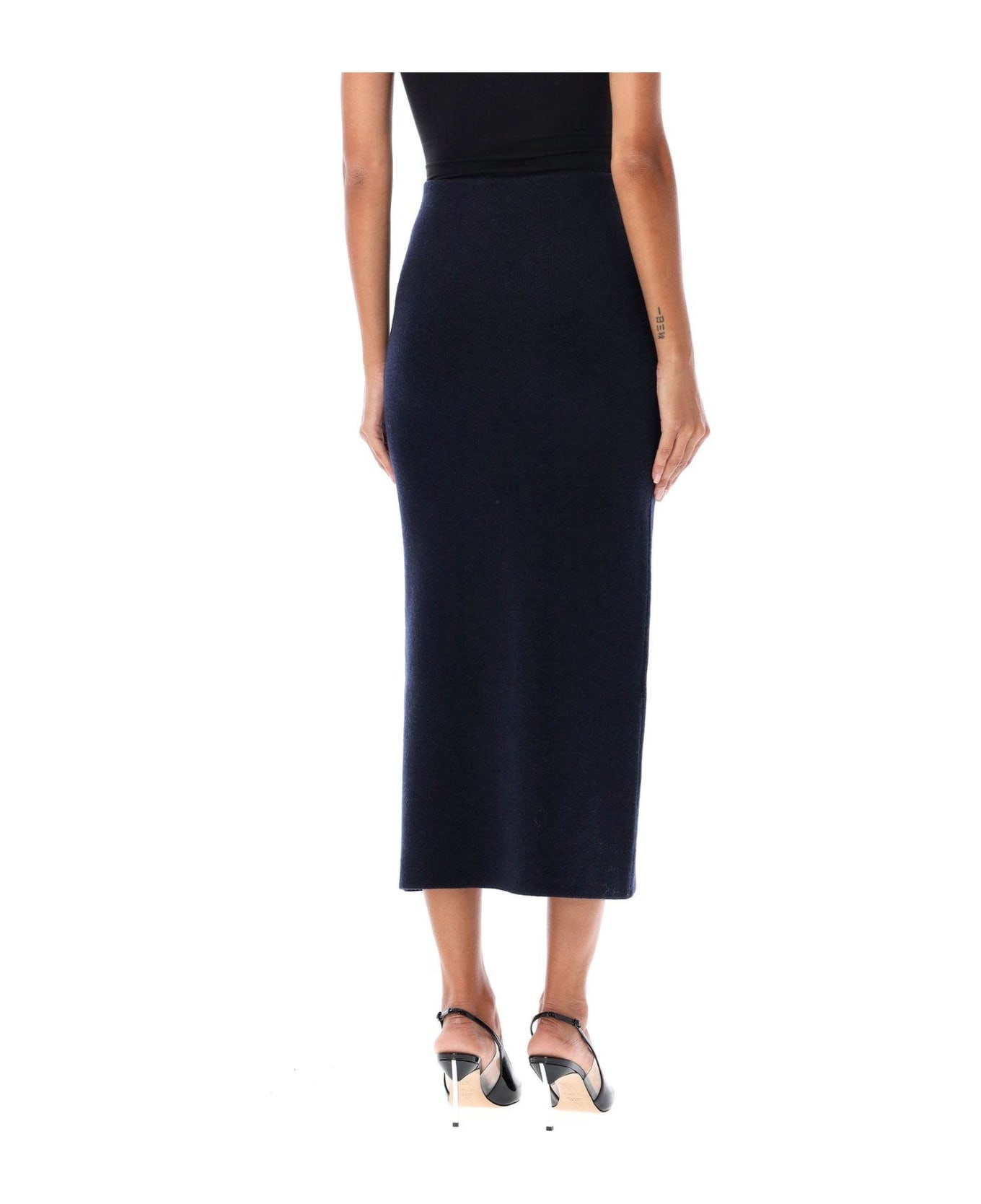 Embellished Knit Midi Skirt - 2