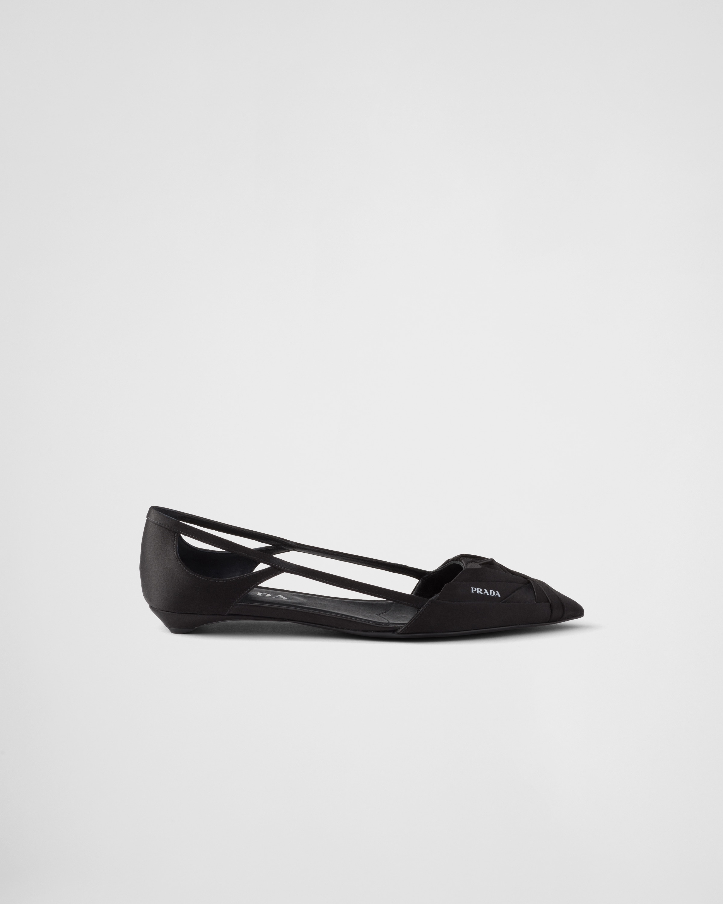 Satin cut-out ballerinas - 2