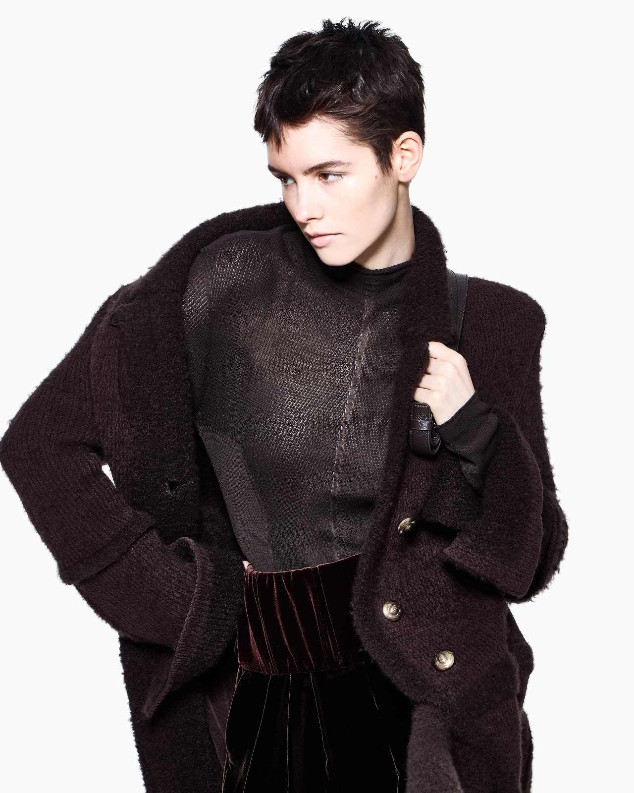 MOCK-NECK SILK JUMPER - 6