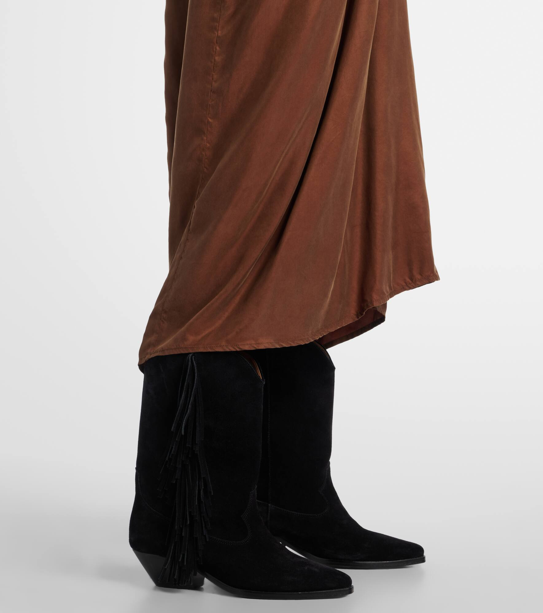Draped midi dress - 5