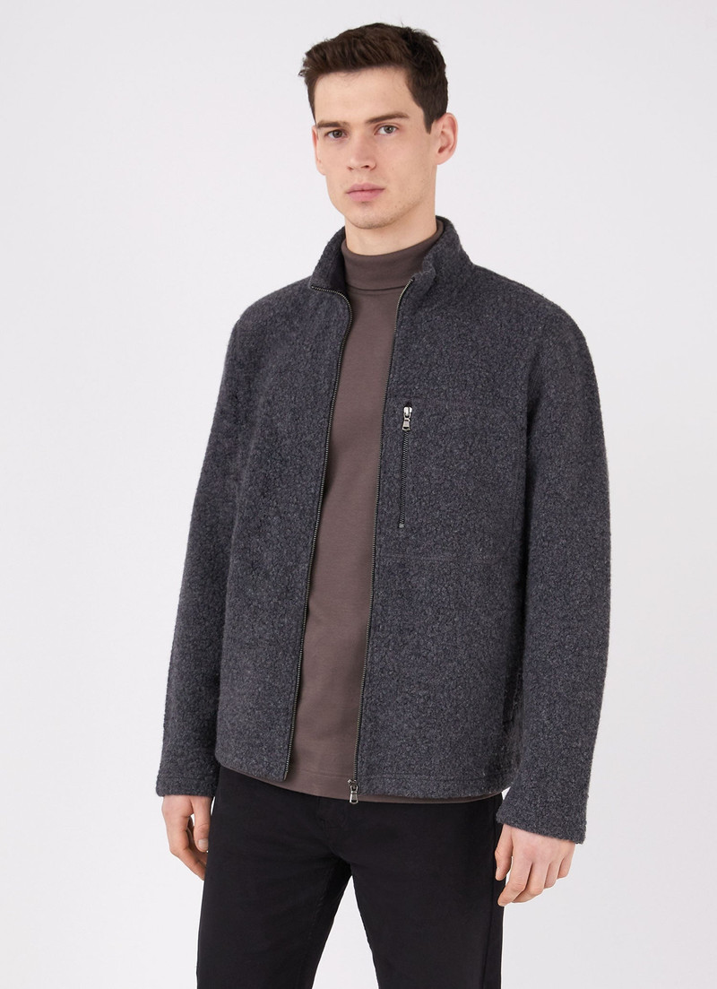Sunspel Wool Fleece Jacket outlook