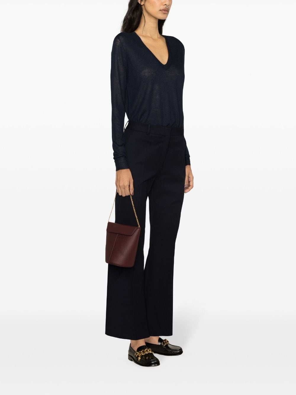 V-neck cashmere jumper - 3
