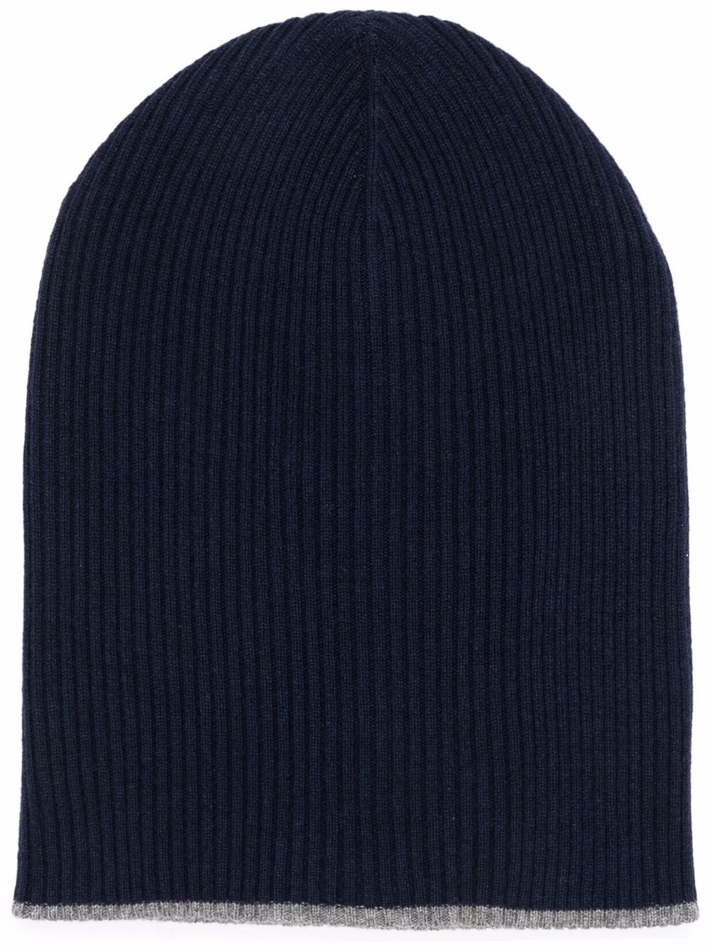 rib-knit cashmere beanie - 1