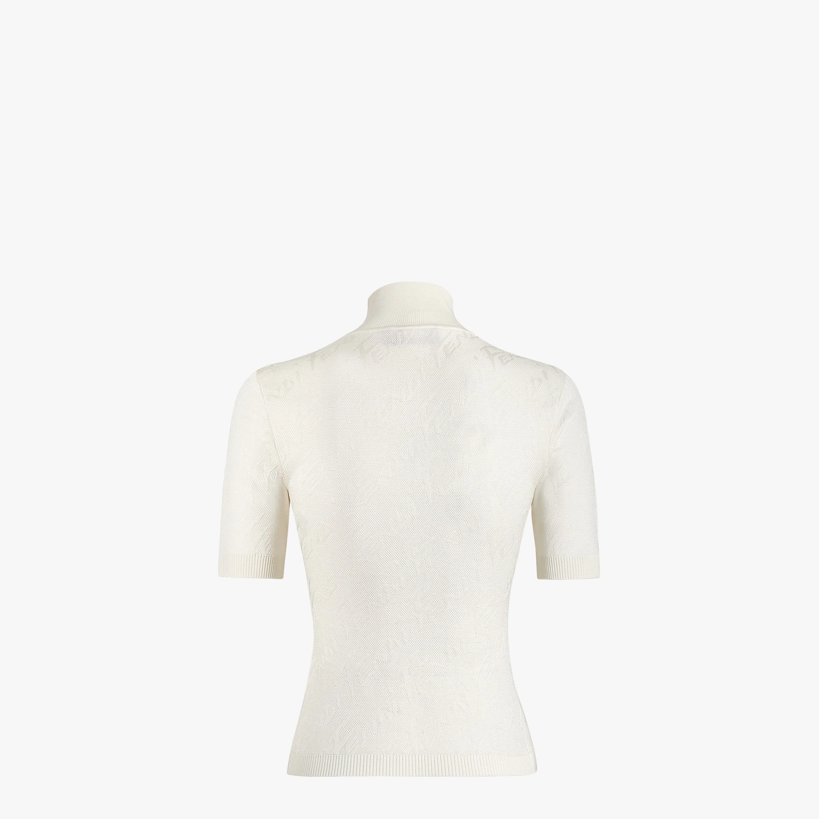 White viscose and cotton sweater - 2