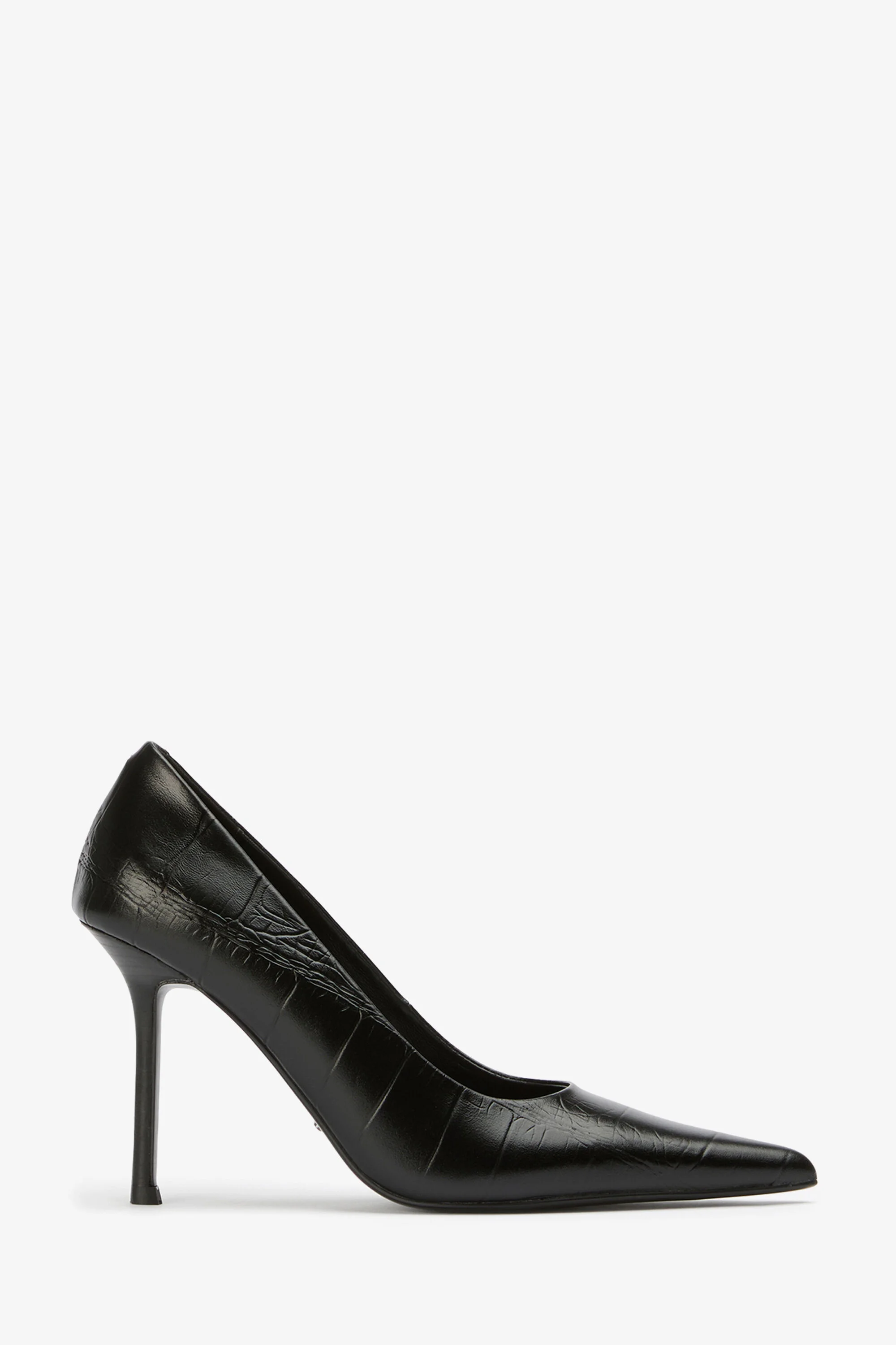 Tony Bianco Niki Black Croc Heels In Black - 1