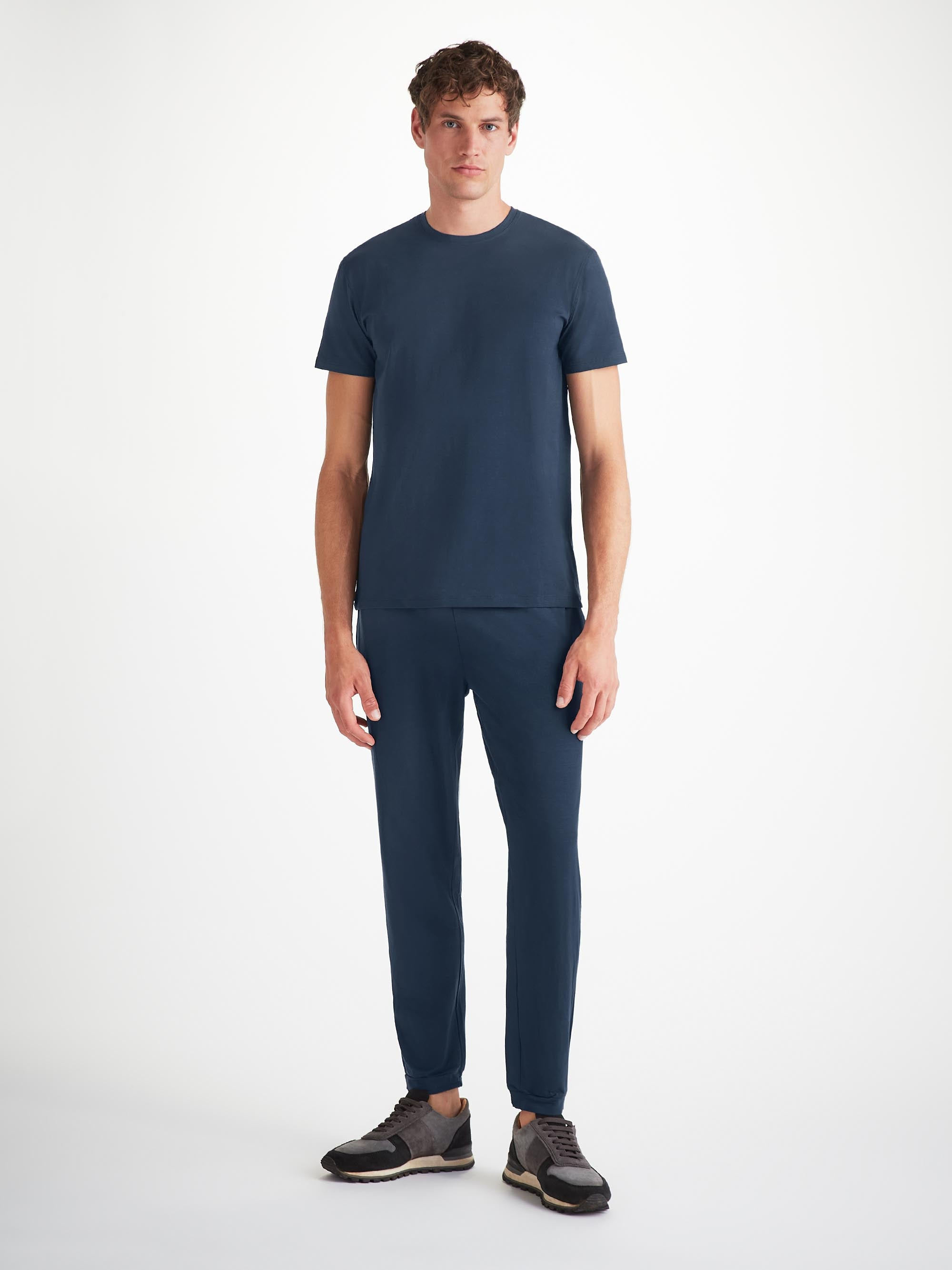Men's T-Shirt Basel Micro Modal Stretch Navy - 3