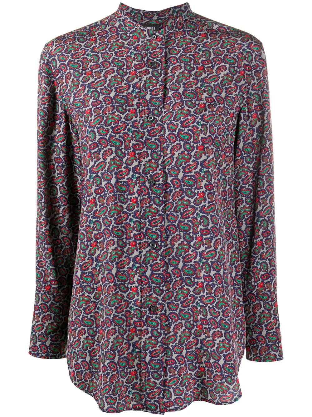 paisley-print silk shirt - 1