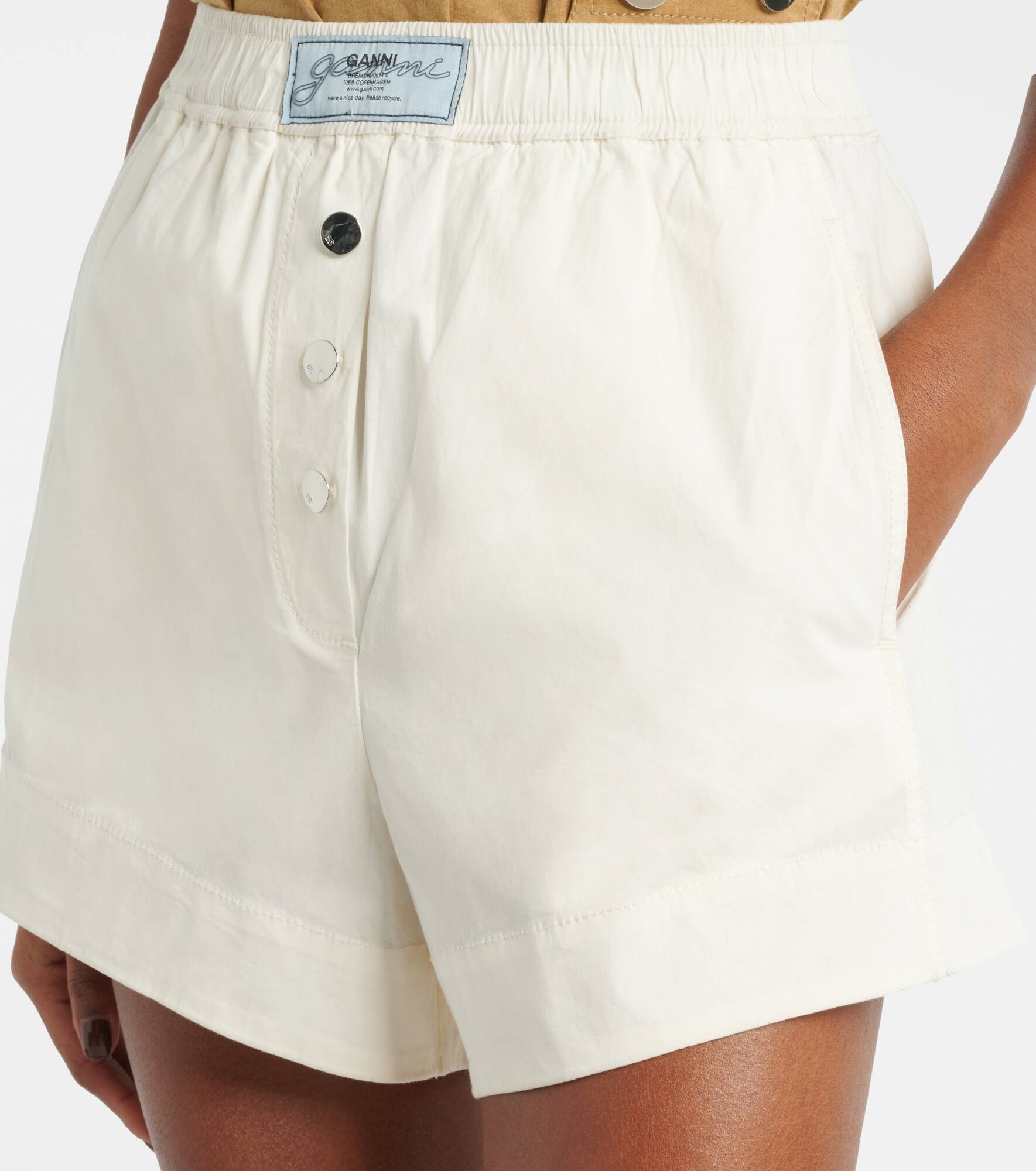 Cotton-blend shorts - 4