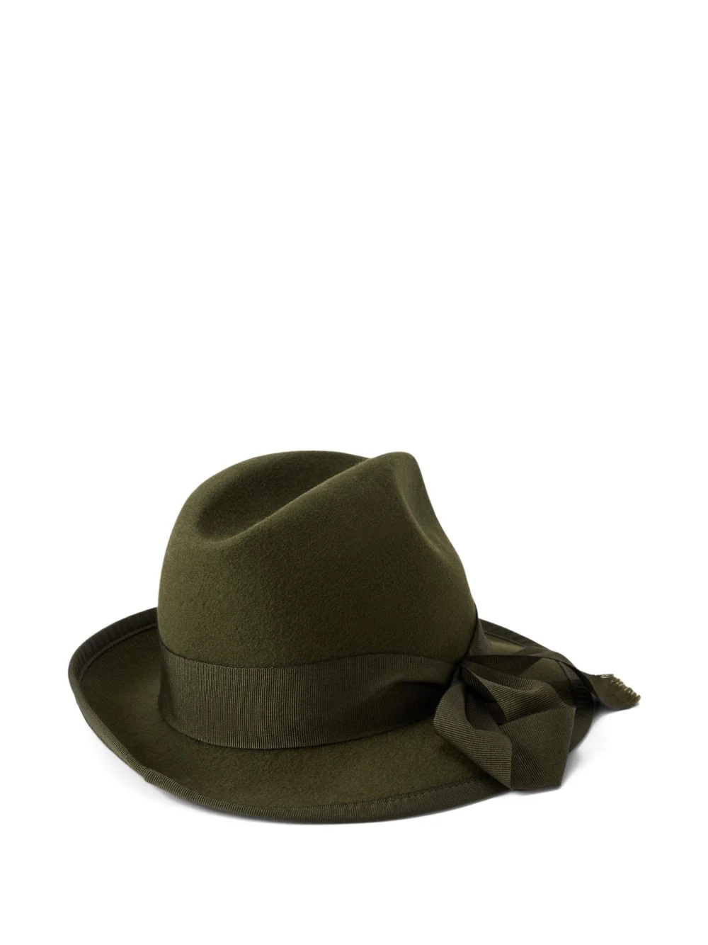 bow-detail wool fedora - 1