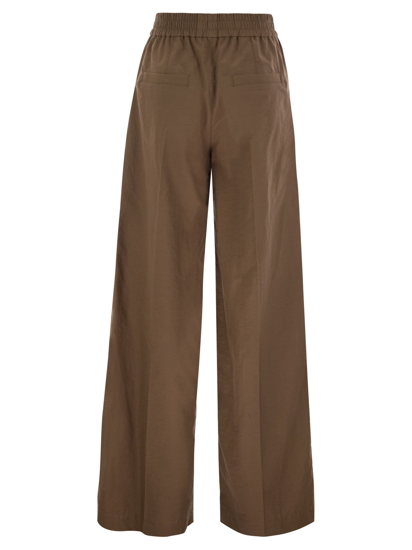 Brunello Cucinelli Women Loose Fit Cotton Trousers - 2