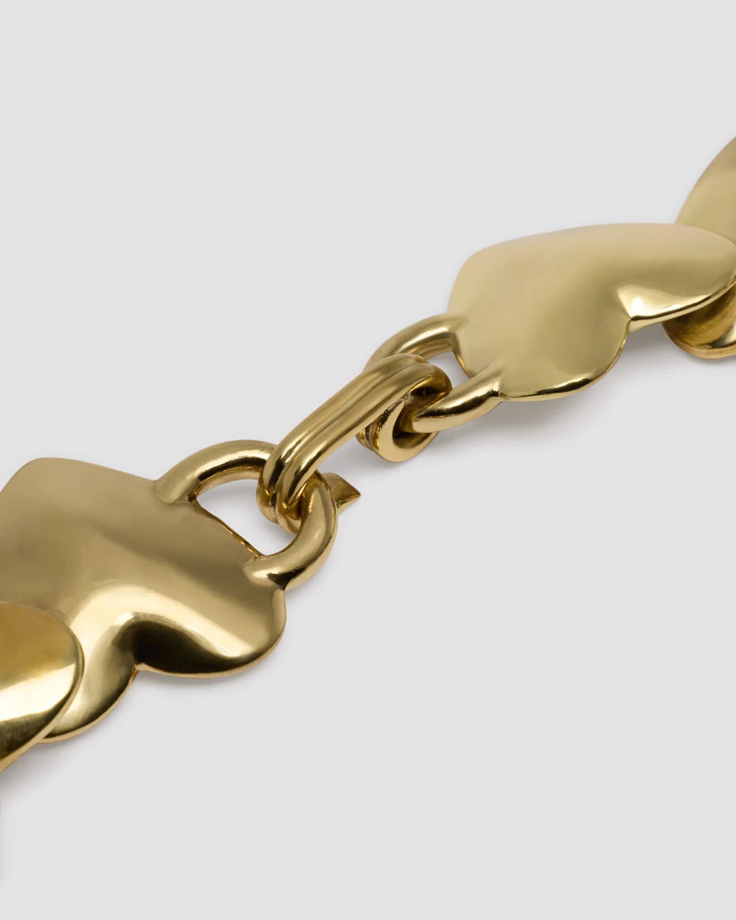 HEART NECKLACE IN GOLD-PLATED BRASS - 3