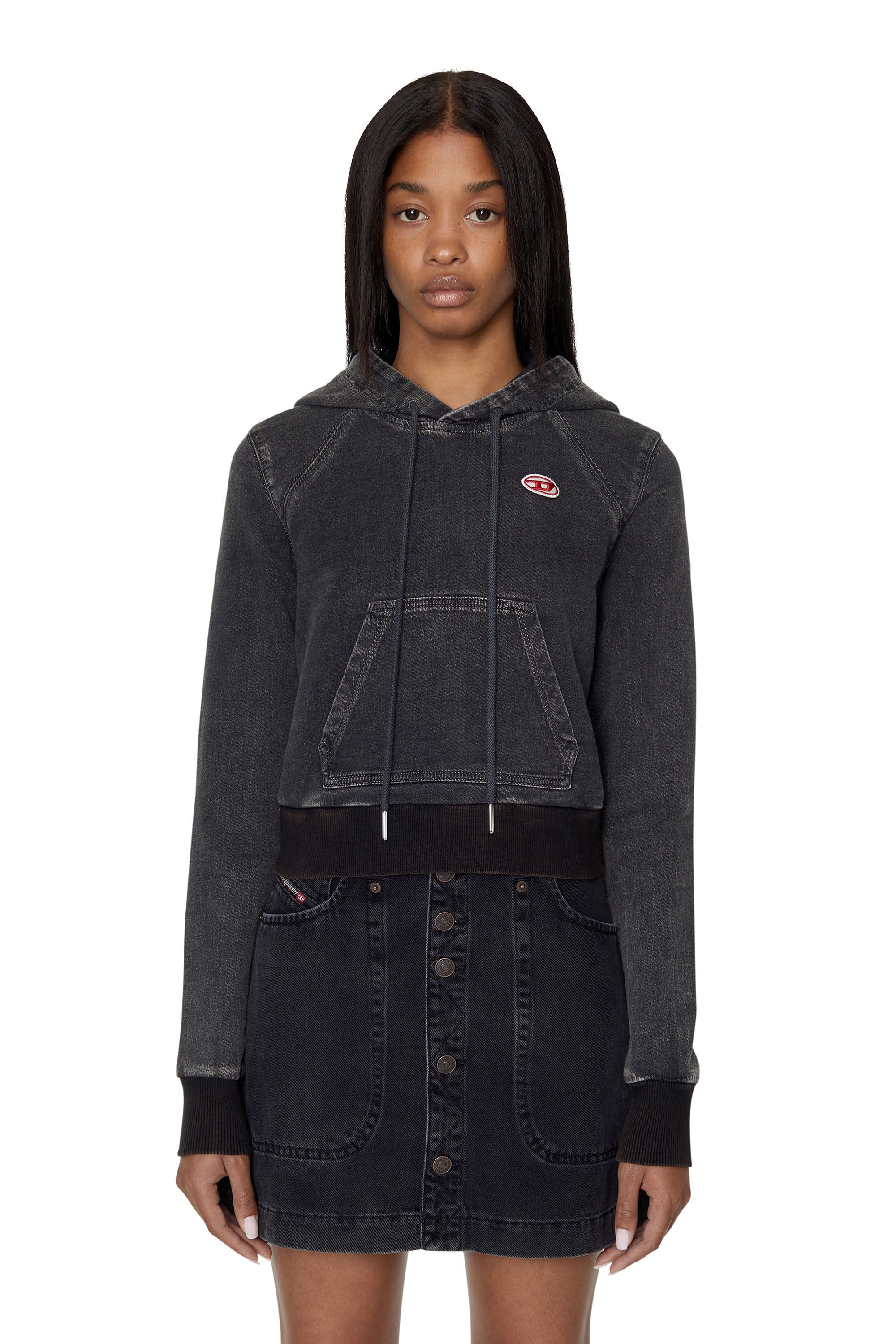 D-ANGY TRACK DENIM HOODIE - 3
