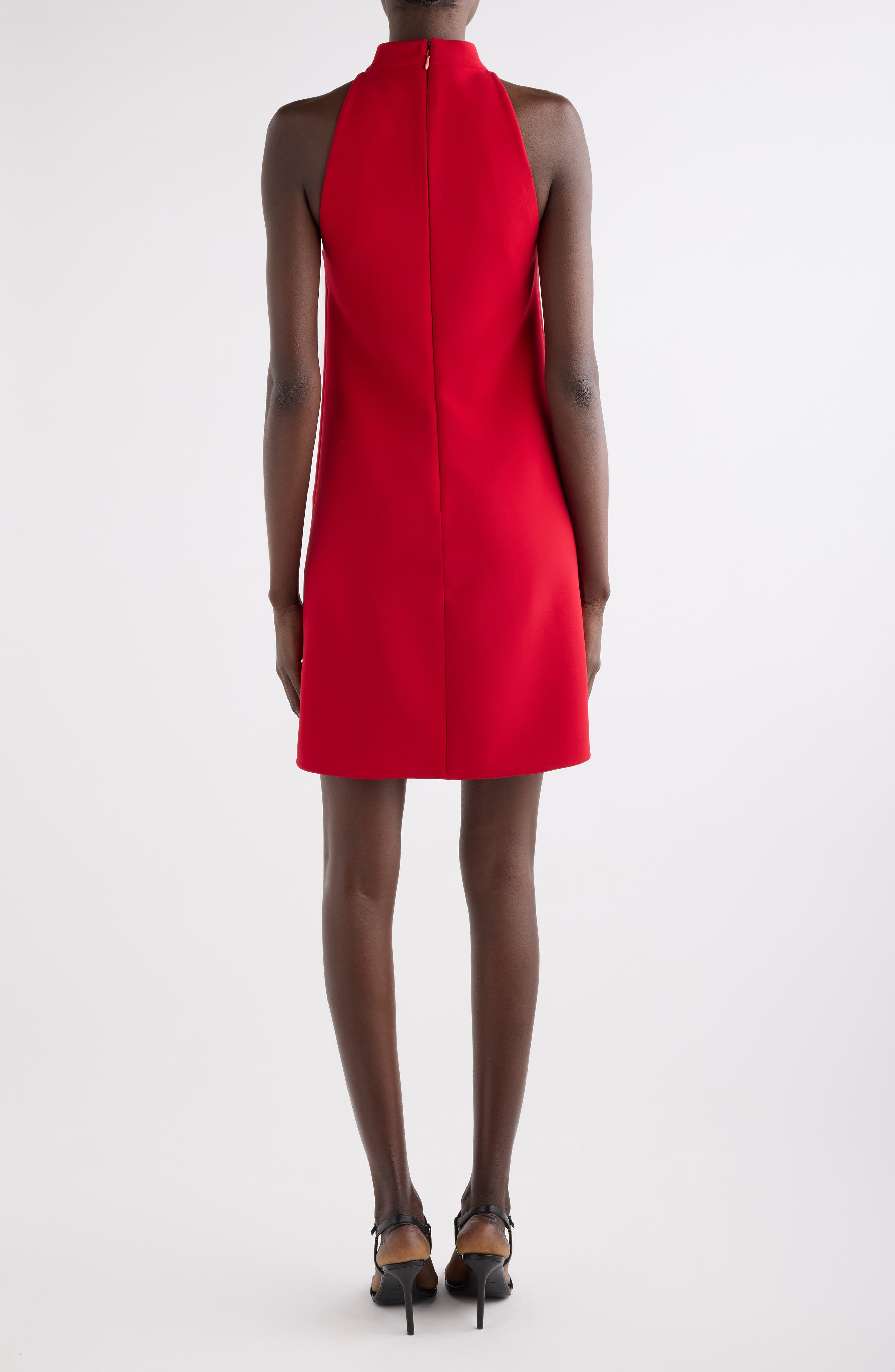 Courrèges Heritage Crepe A-Line Dress in Ruby at Nordstrom - 2