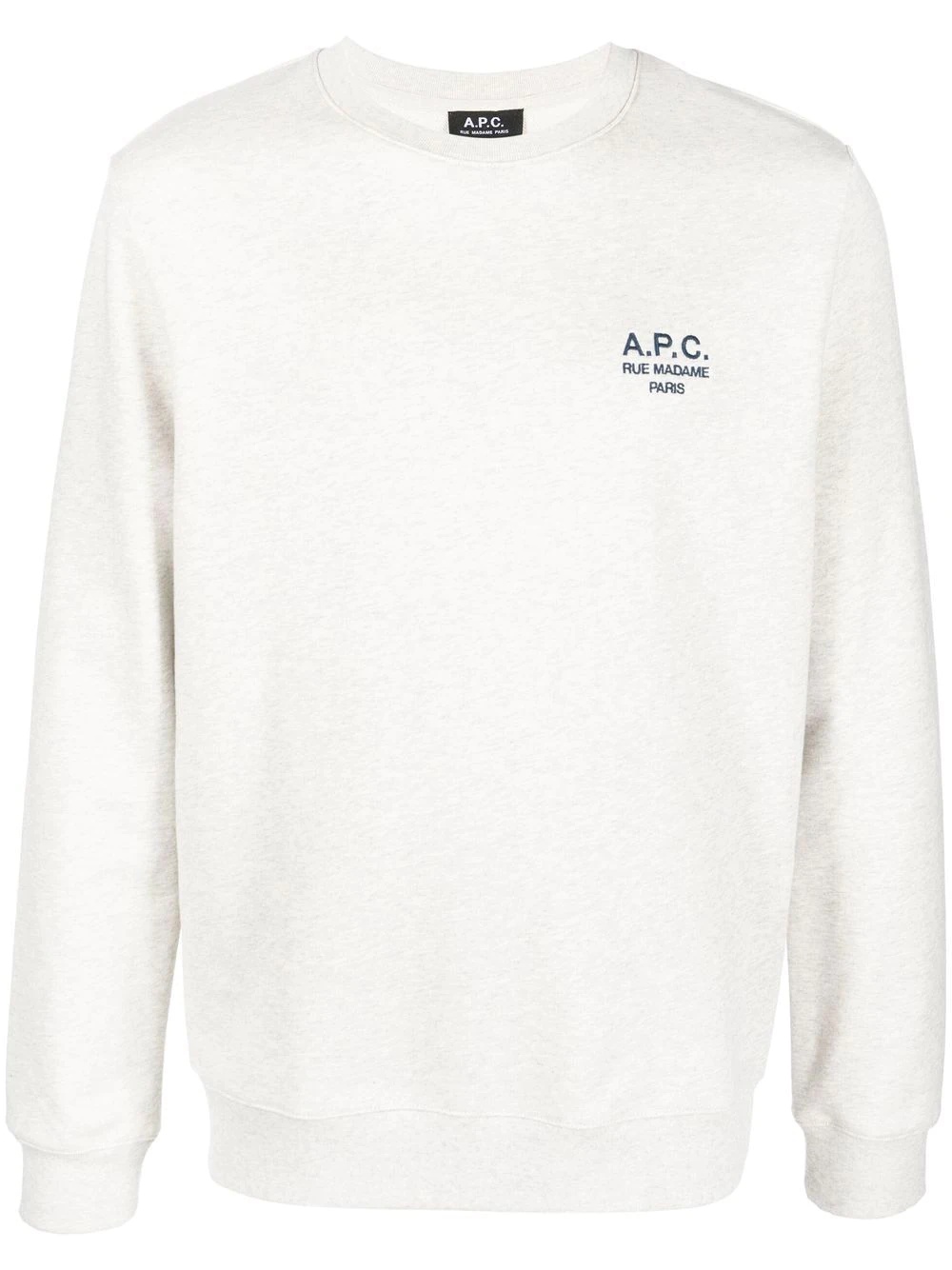 logo-embroidered crew-neck sweatshirt - 1