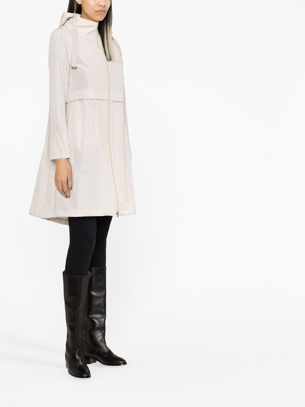 zip-fastening hooded jacket - 4