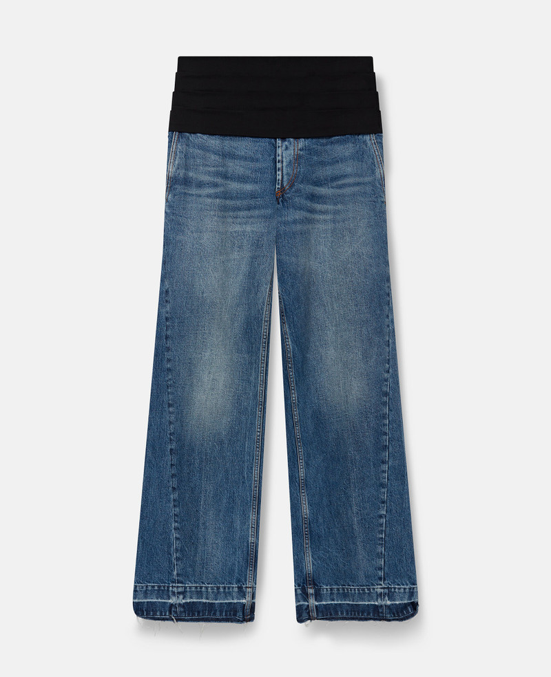 Tuxedo-Inspired Denim Jeans 1