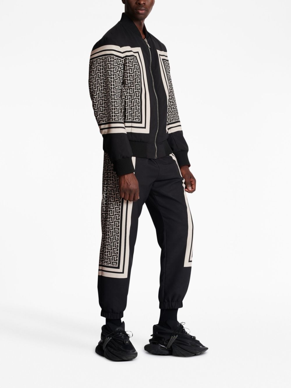 monogram-print reversible bomber jacket - 3