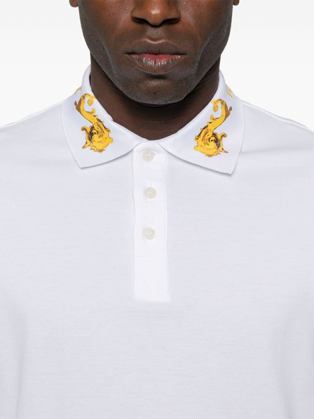 Watercolor Couture-print polo shirt - 5