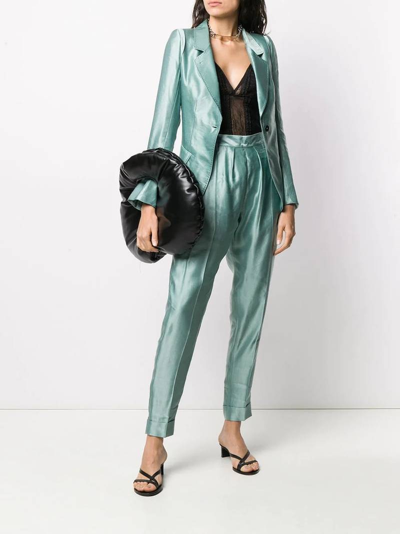 Ann Demeulemeester fitted buttoned blazer outlook