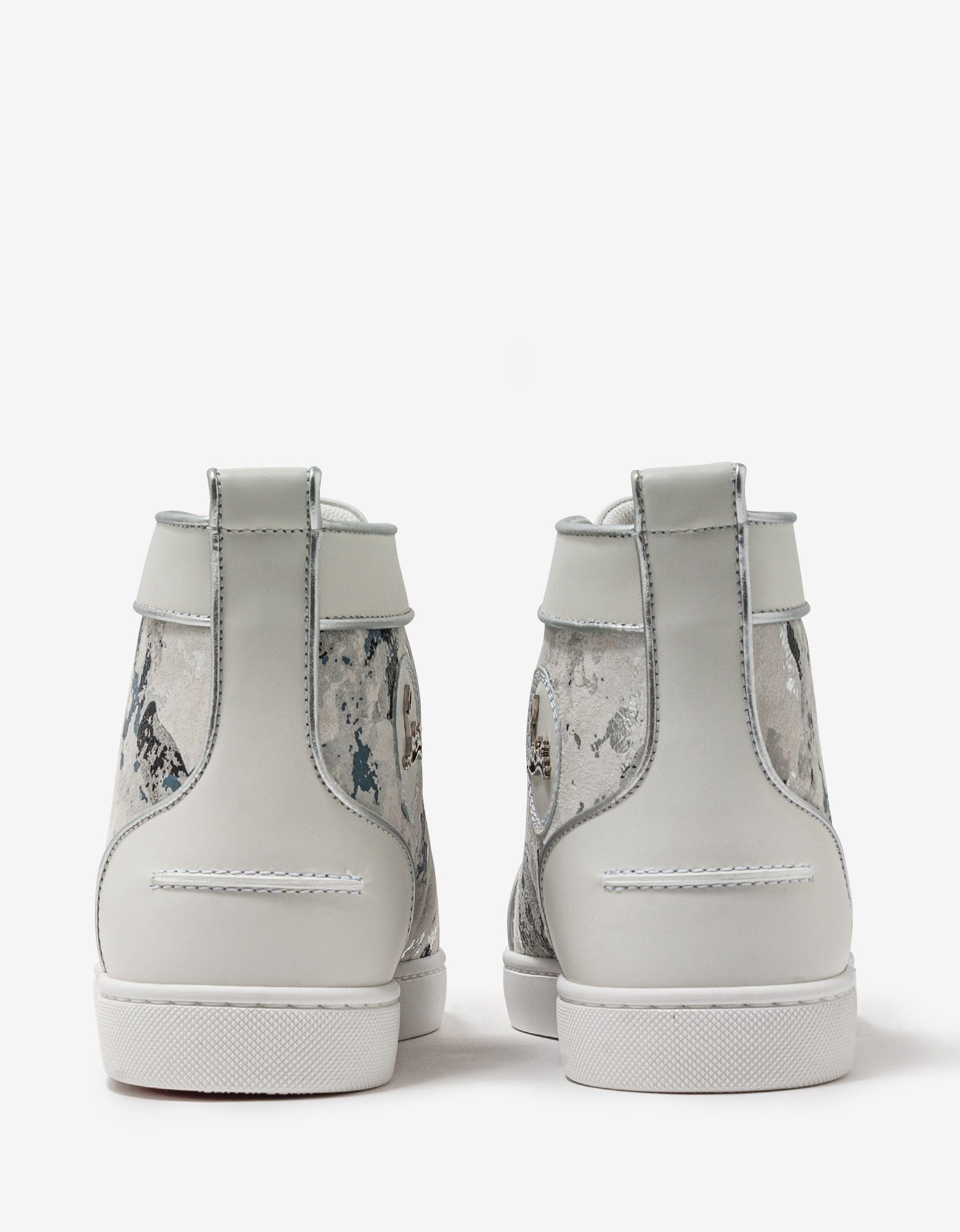 Christian Louboutin Louis Orlato Flat Gravity White High Top Trainers - 7