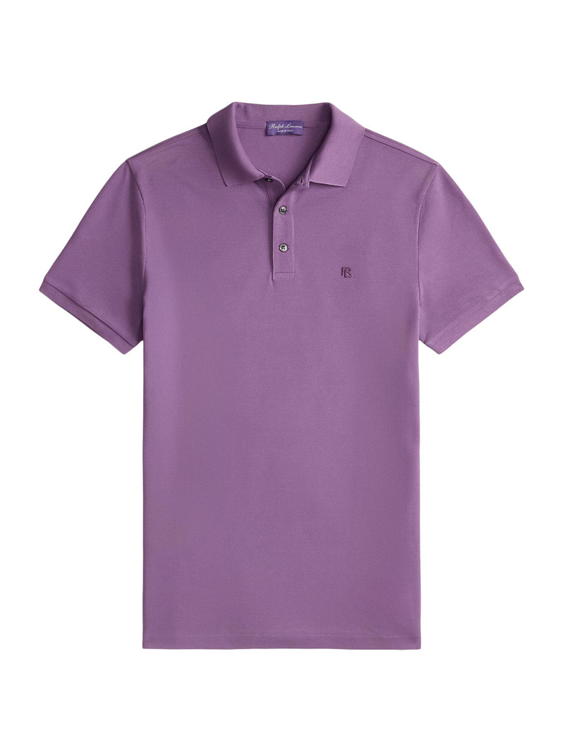 Men's Custom Slim-Fit Piqué Polo Shirt - Fig Purple 1