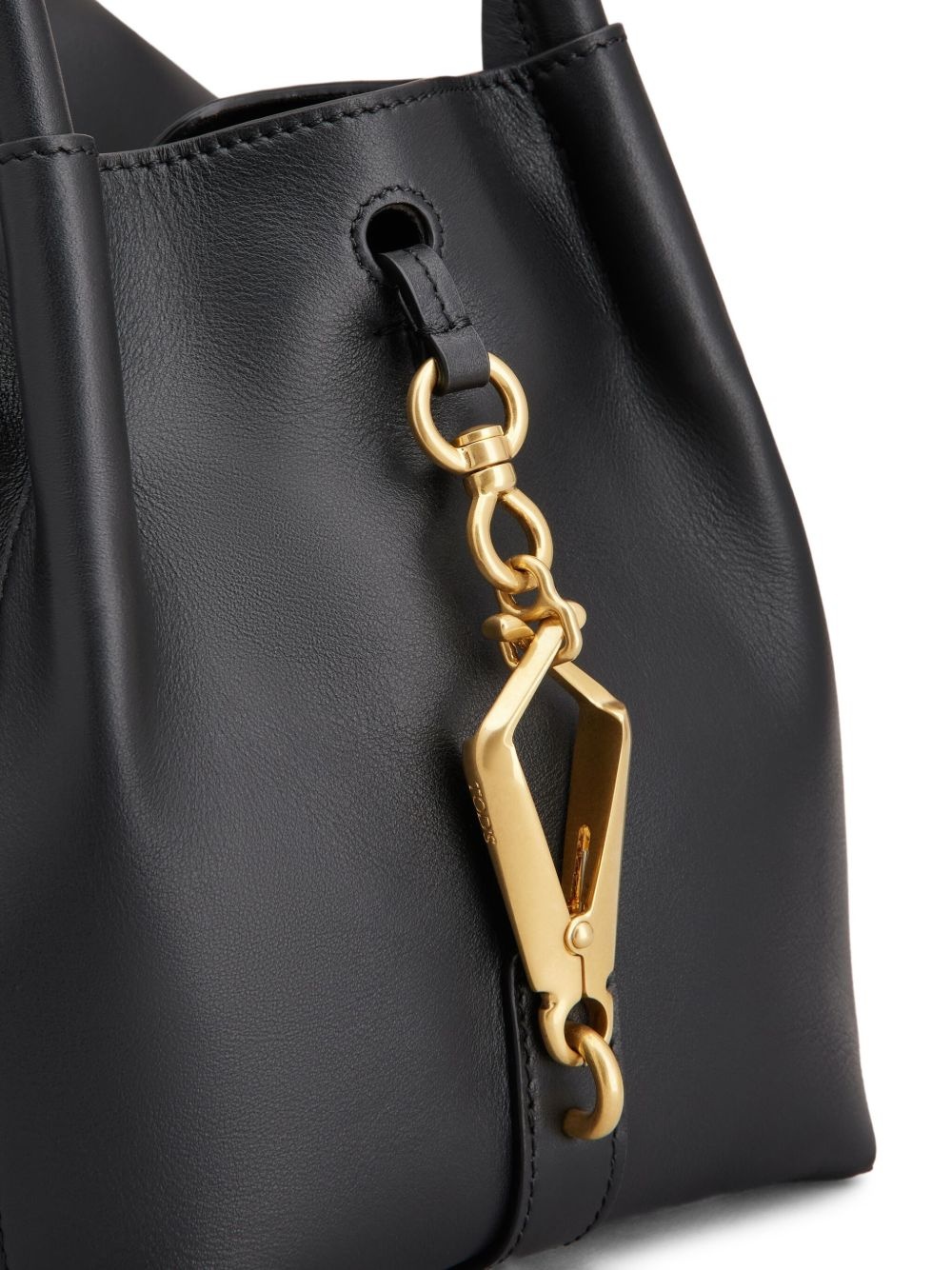 logo-stamp leather tote bag - 6