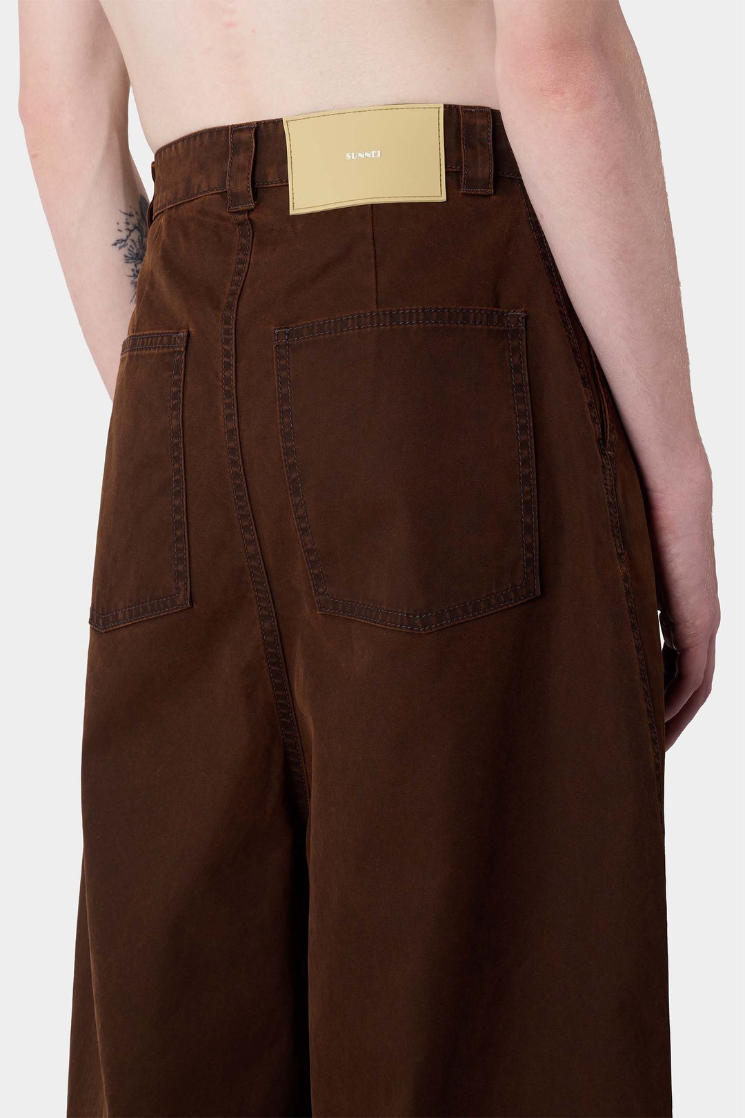 EXTRA OVER PANTS / brown - 7