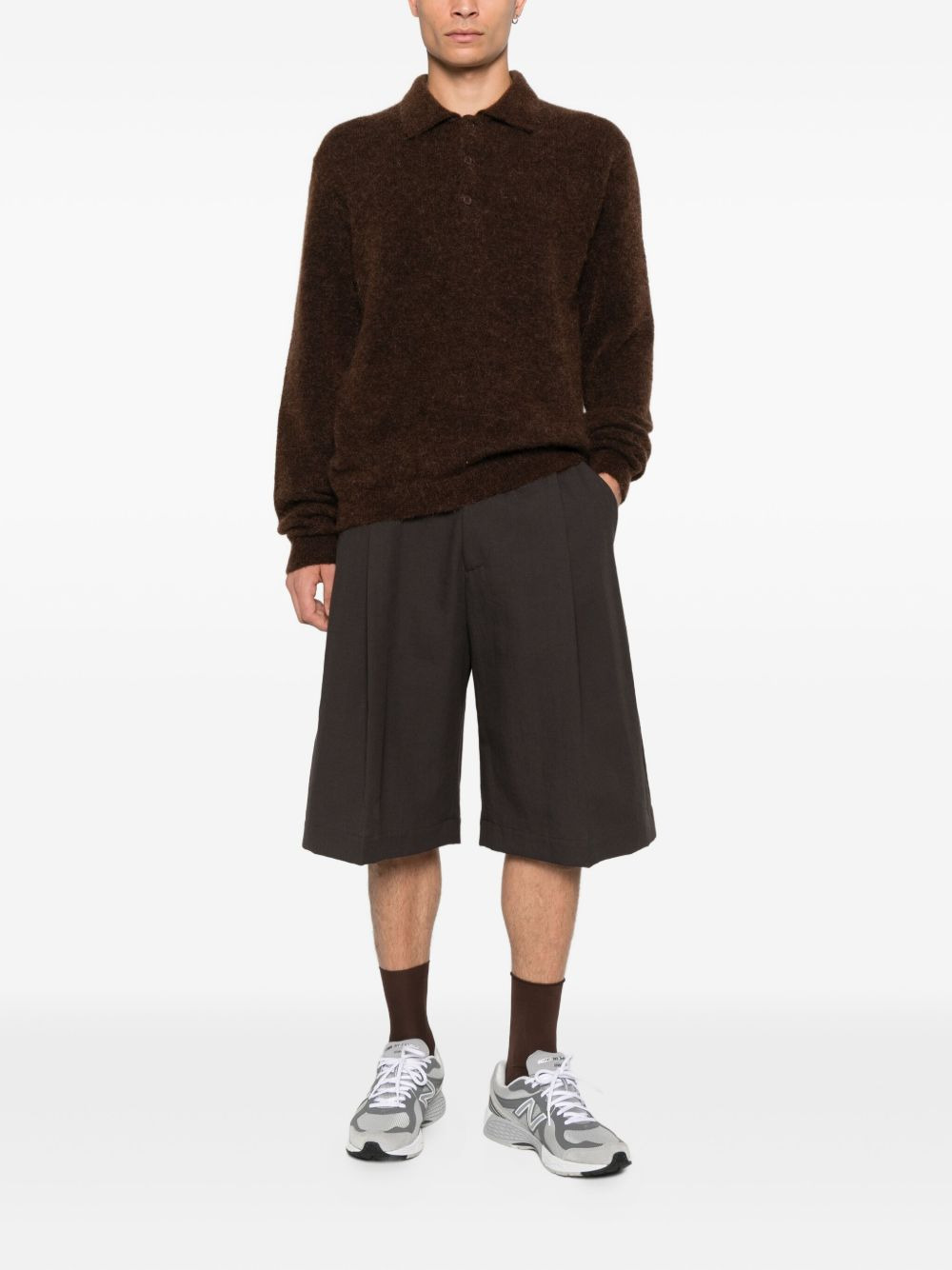 polo-neck buttoned sweater - 2