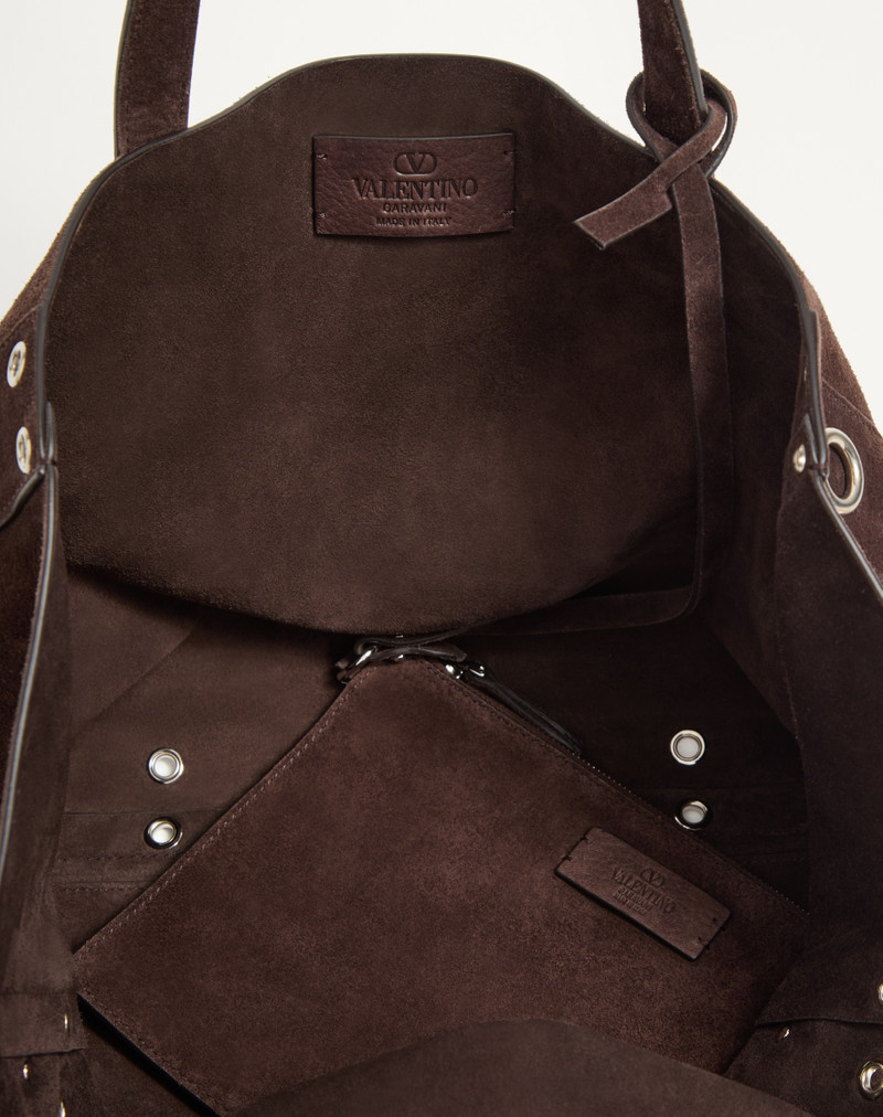 Valentino VALENTINO GARAVANI MEDIUM NELLCÔTE SUEDE SHOPPING BAG outlook