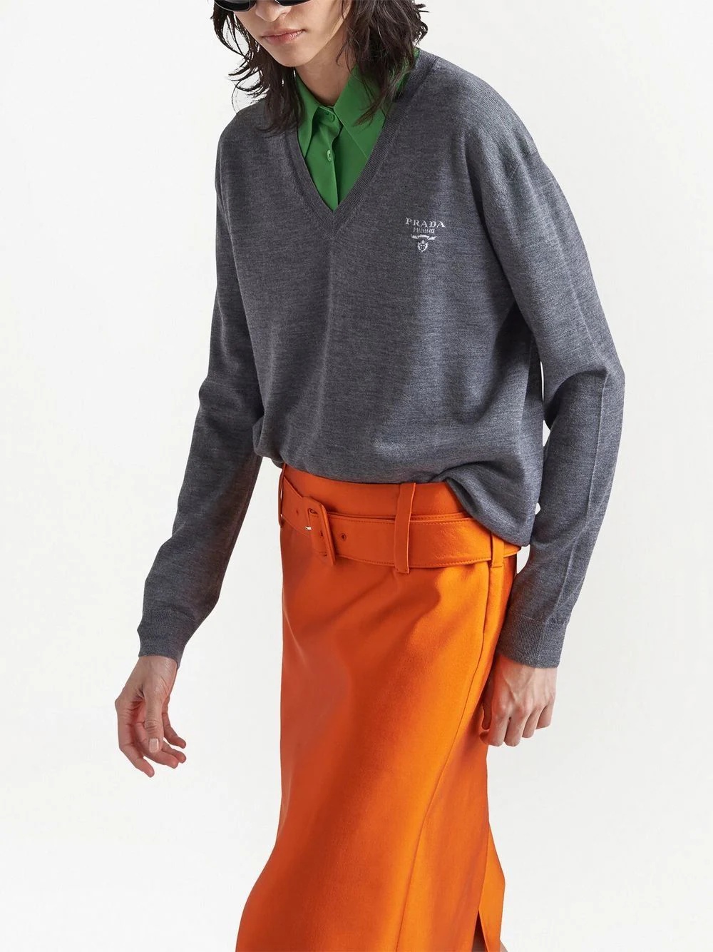 V-neck cashmere jumper - 4