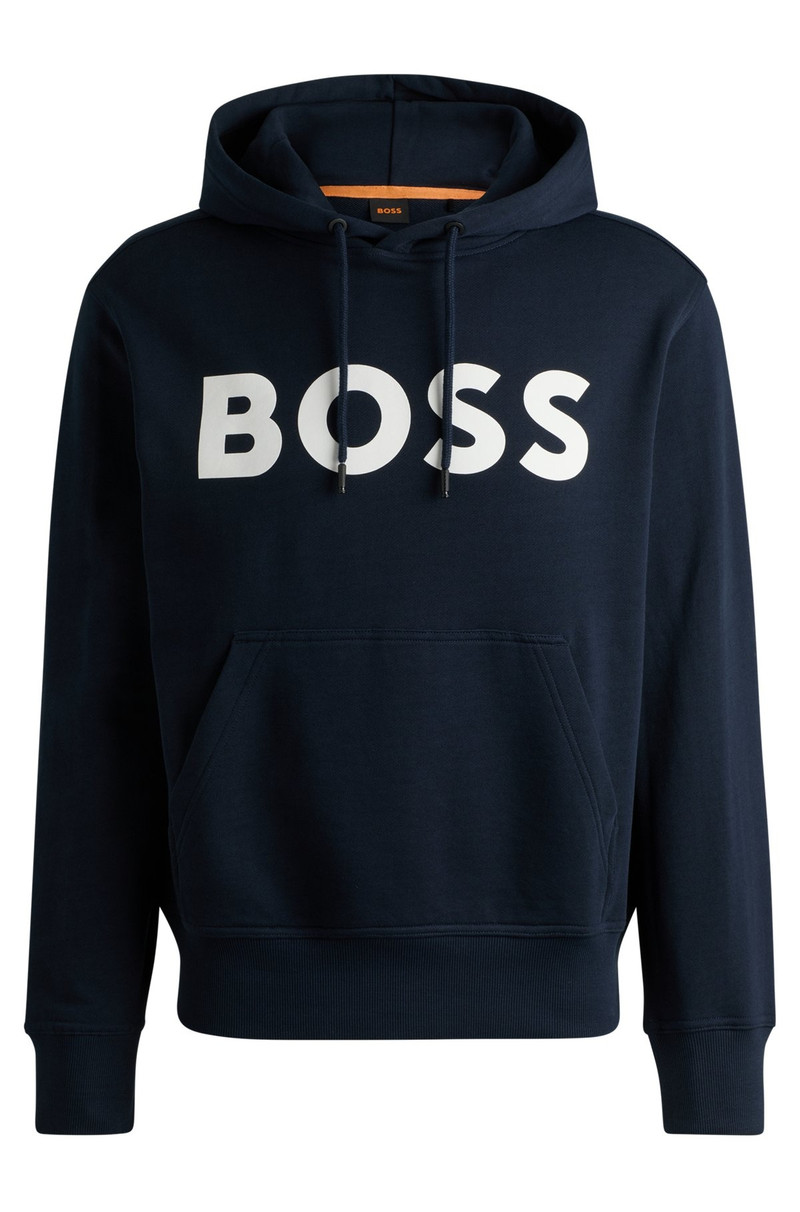 RELAXED-FIT HOODIE IN COTTON TERRY WITH LARGE LOGO 1