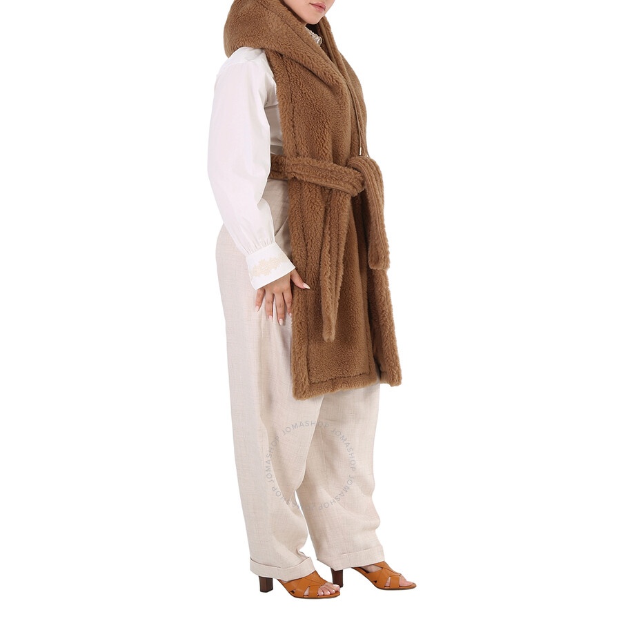 スカーフ MAX MARA 'Curvone' stole Brown Max Mara 'Curvone' Stole in Brown | Lyst