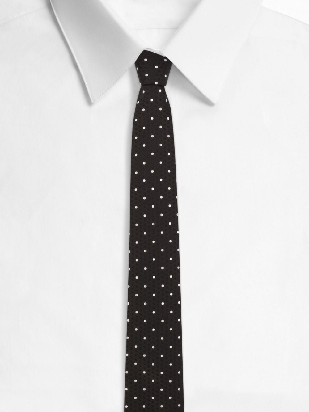 polka-dot print tie - 2