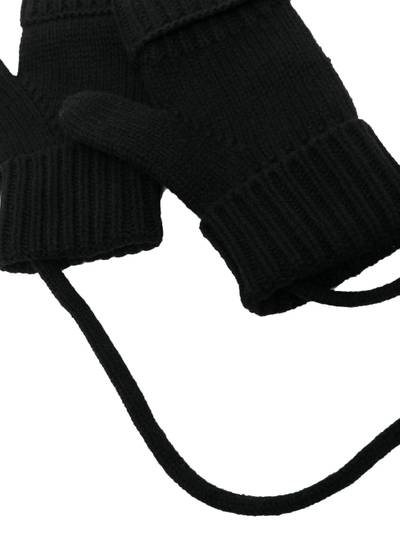 KENZO strap-detail knitted gloves outlook