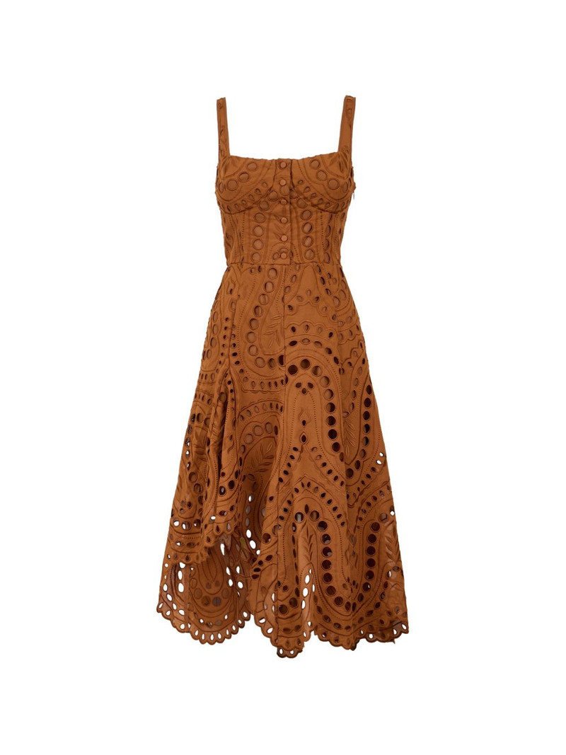 Ayla eyelet asymmetric dress 1
