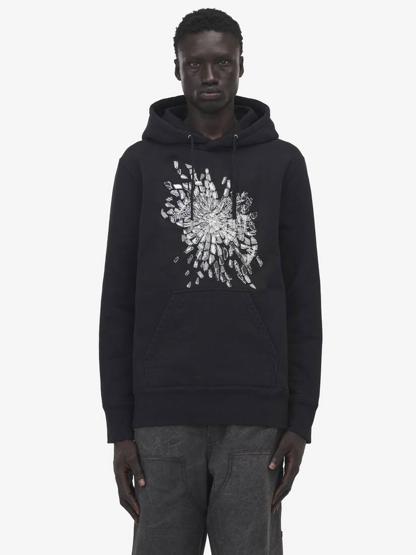 Smashed Glass Hooded Sweatshirt - 1