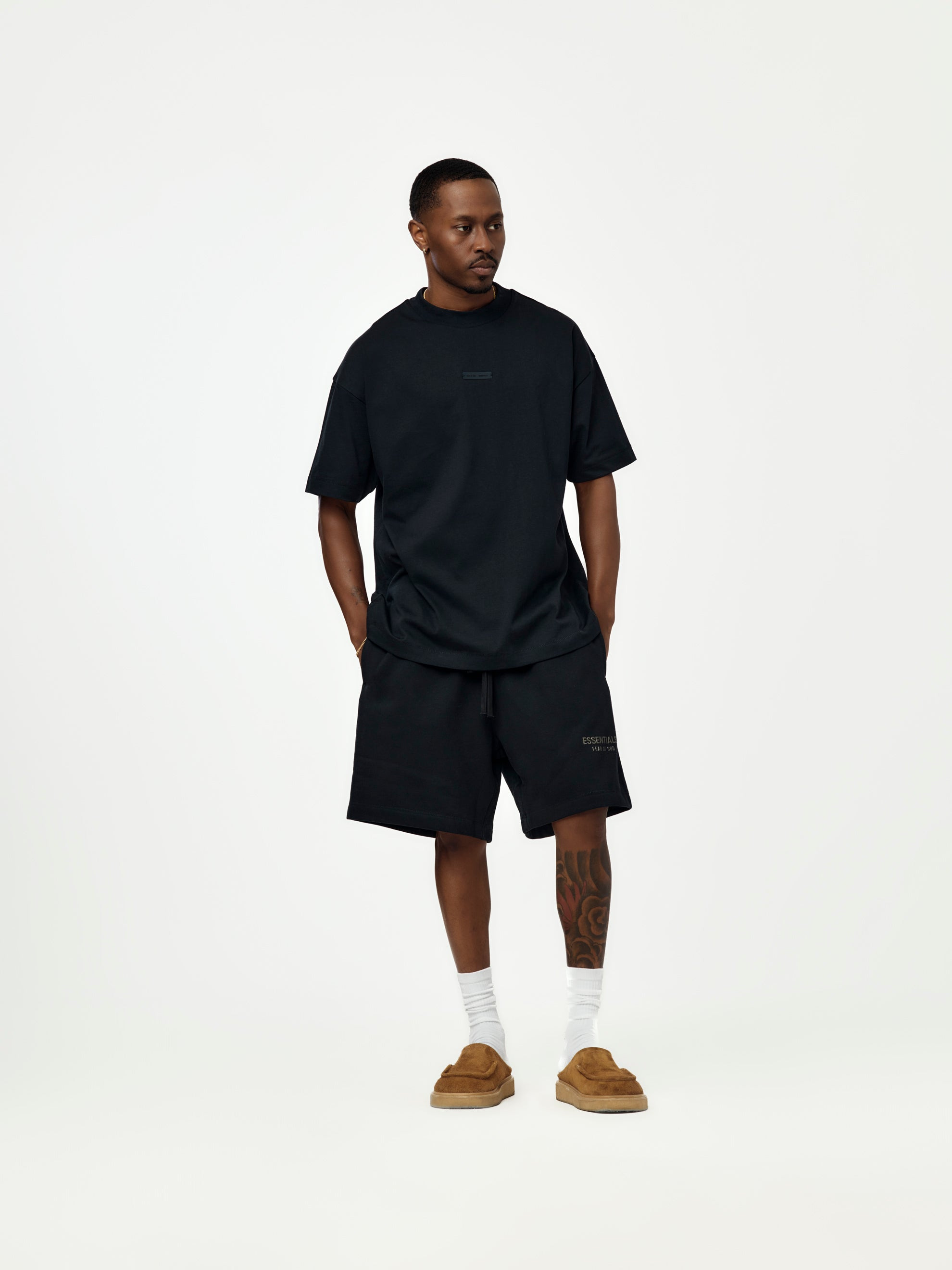 CLASSIC FLEECE SWEATSHORT (JET BLACK) - 5