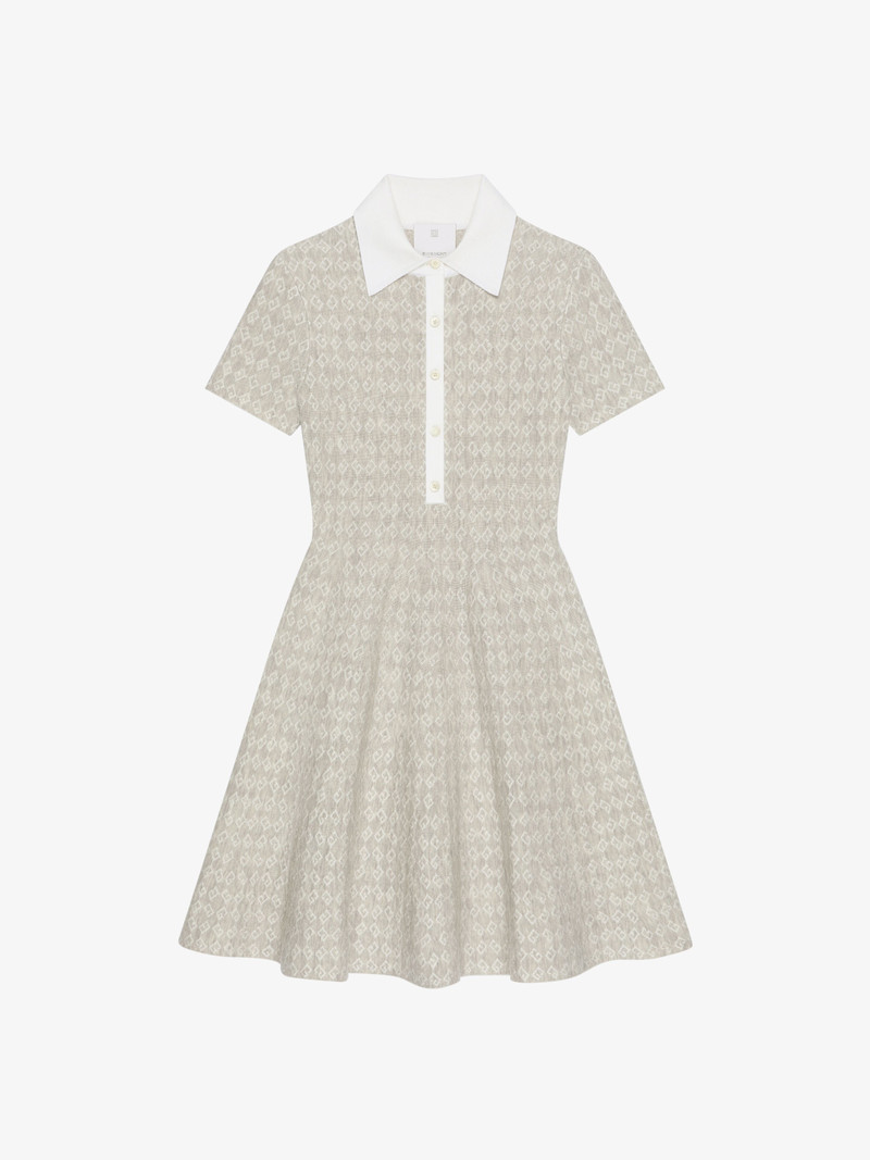 POLO DRESS IN MONOGRAM 72 JACQUARD 1
