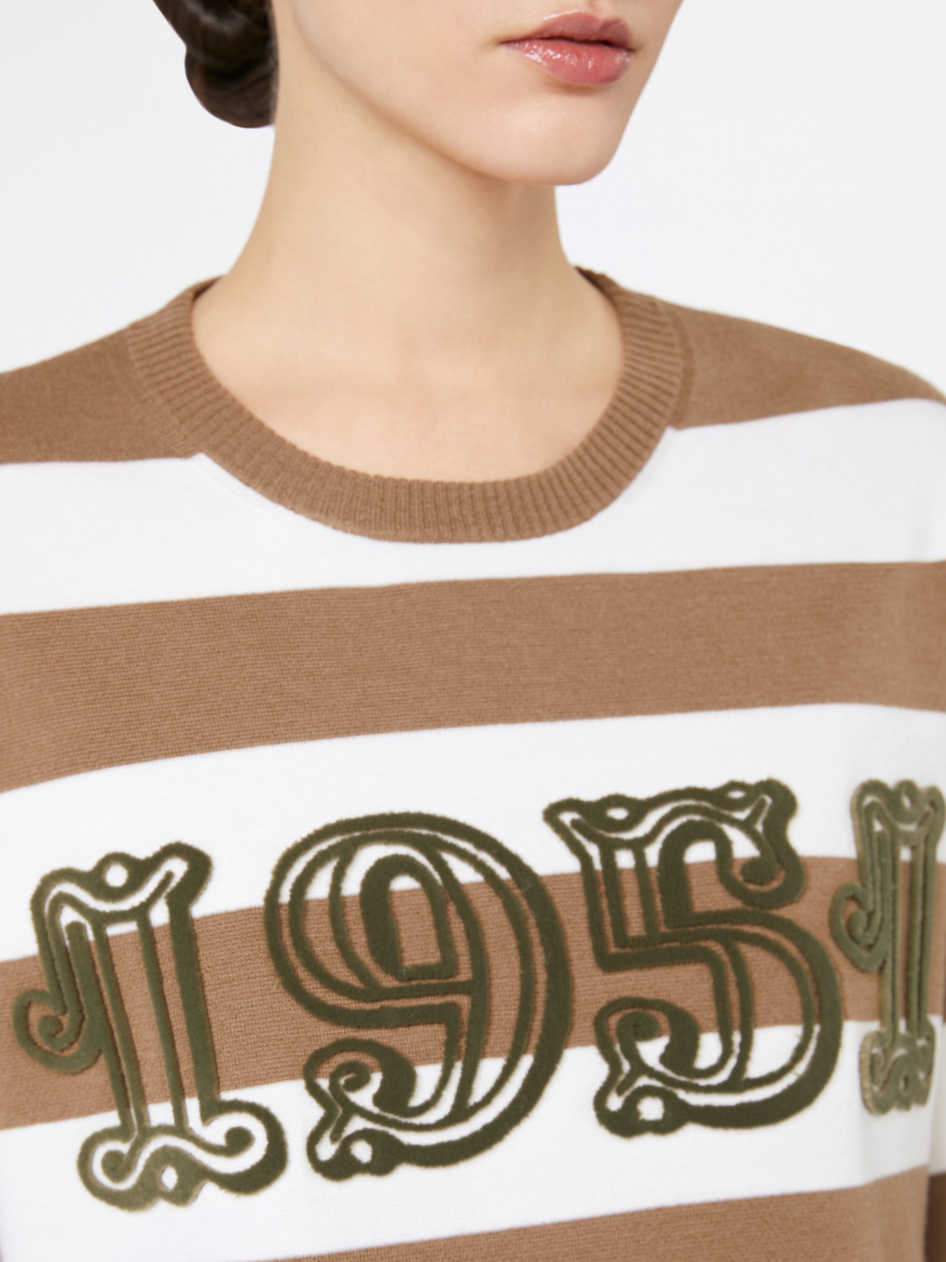 VITERBO Embroidered wool sweater - 5