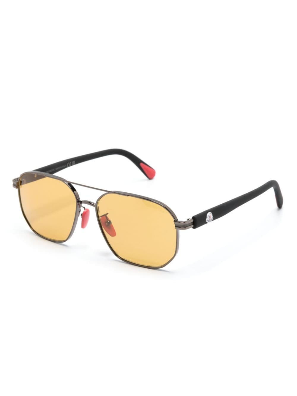 double-bridge geometric-frame sunglasses - 2