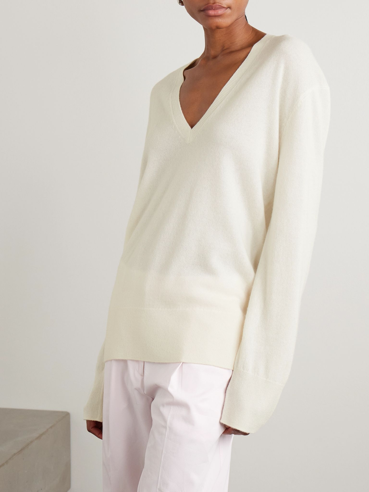 Garderob cashmere sweater Ecru - 3
