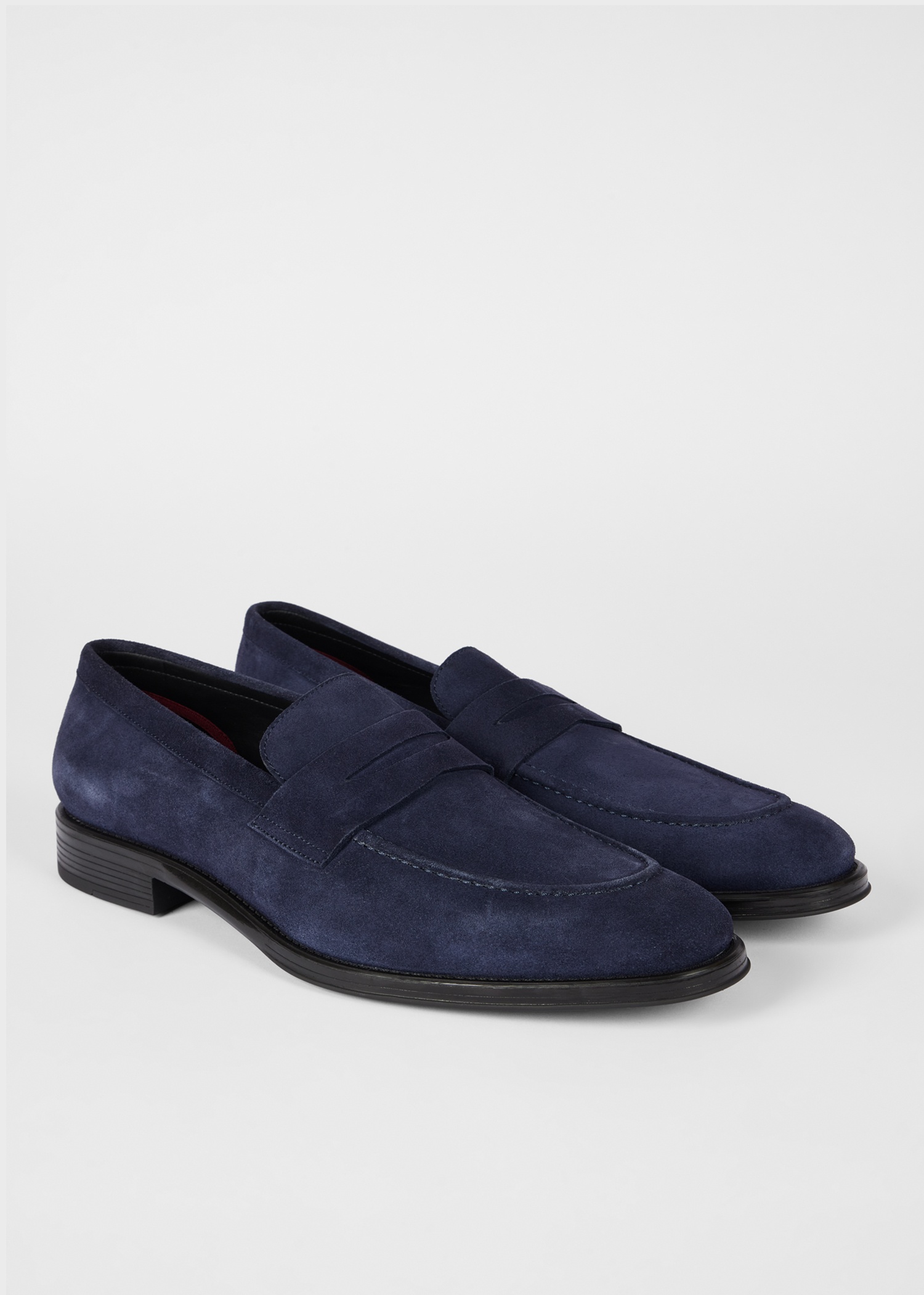 Navy Suede 'Pierce' Loafers - 2