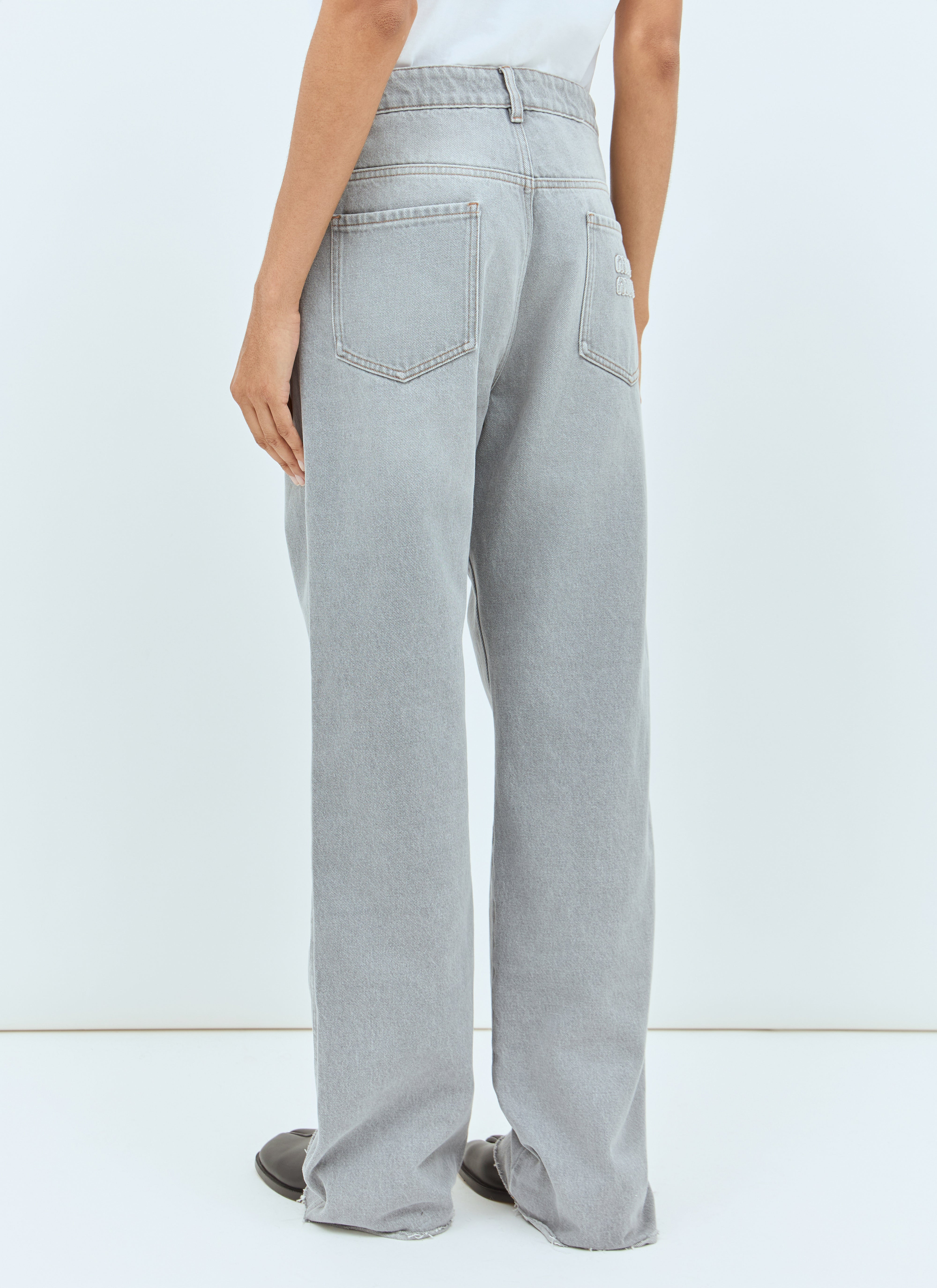 Miu Miu Women Faded Jeans - 5
