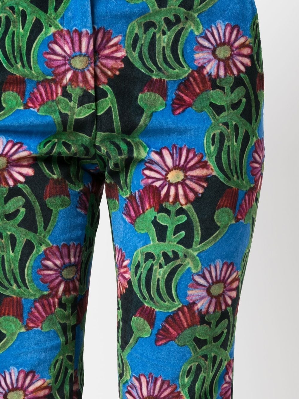 floral-print flared trousers - 5